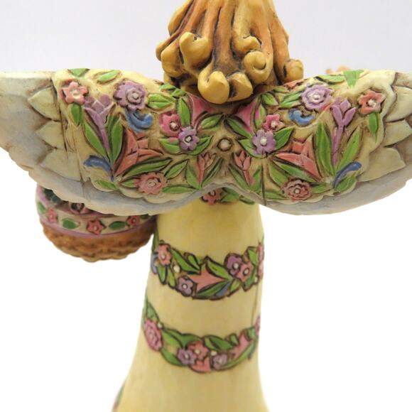 Jim Shore Heartwood Creek Angel with Basket of Flowers 4007548 Mini 5" Figurine - Picture 8 of 11
